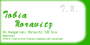 tobia moravitz business card